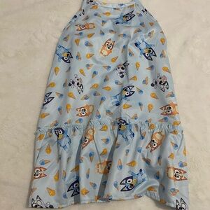 Bluey dress girl Casual Dress with Cartoon Print